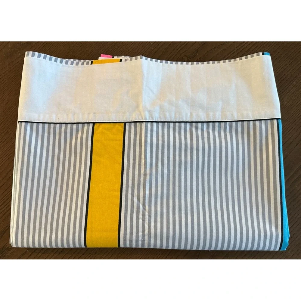 Vintage Cannon Royal Family Red‎ Blue Gold Yellow Pink Full Flat Sheet